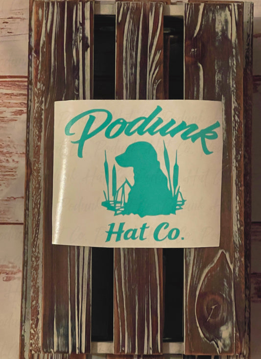 Podunk Dog Decal
